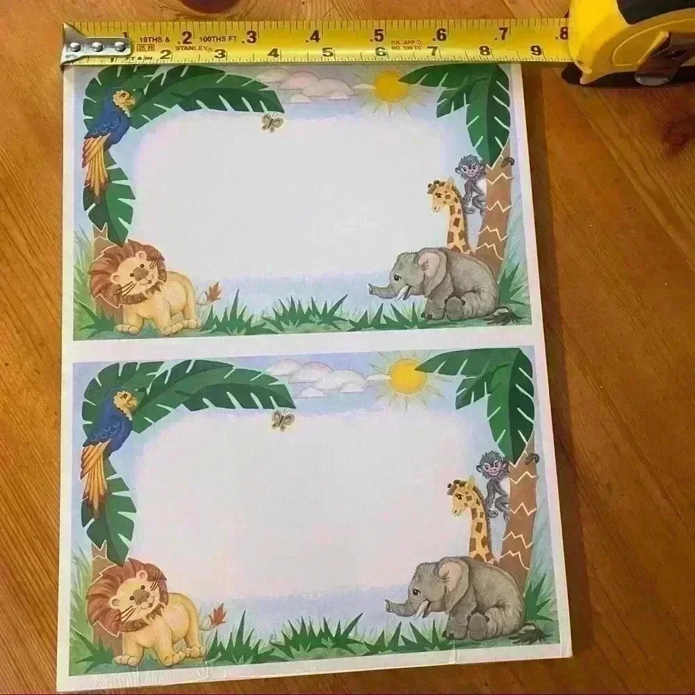 Printable Jungle Invitations or announcements